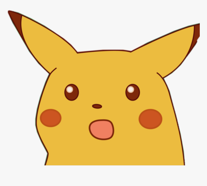 very surprised pikachu